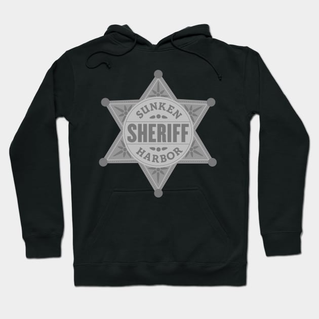 Sunken Harbor Sheriff Badge Hoodie by Fireside Mystery Theatre